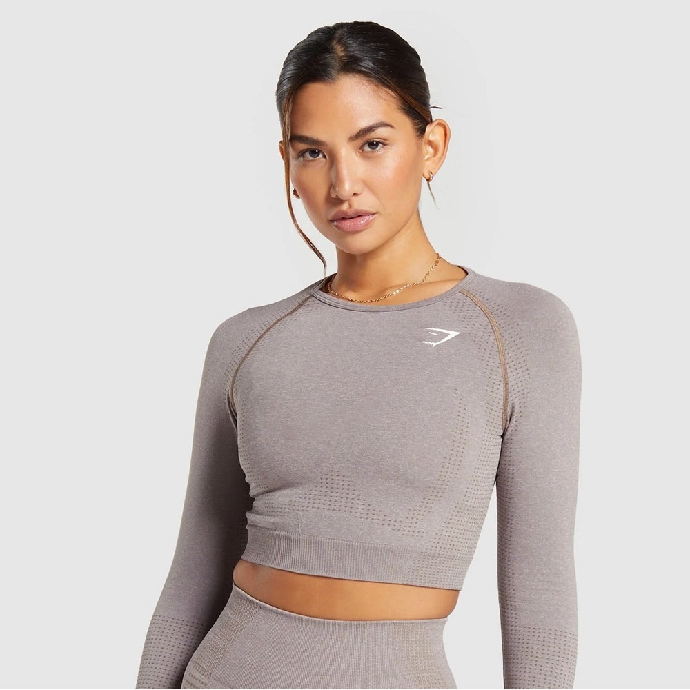 GYMSHARK Vital Seamless Long Sleeve Crop Top